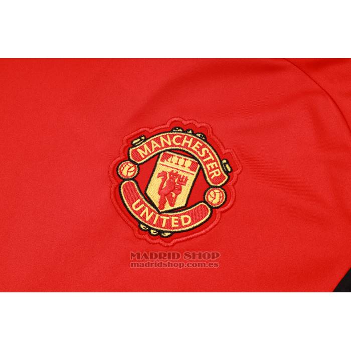 Chandal del Manchester United Manga Corta 2024-2025 Rojo - Pantalon Corto